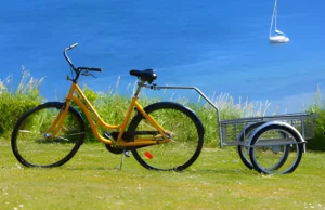 Cykel med bagagekärra