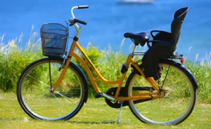 Cykel med barnsits